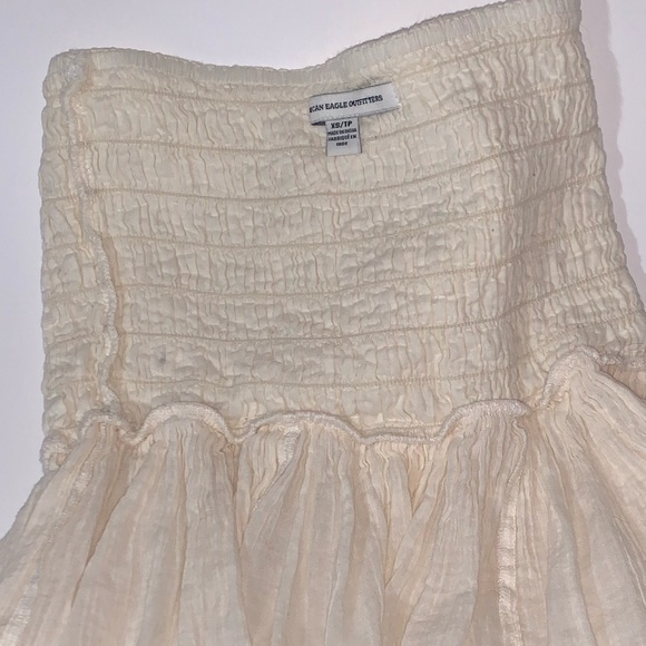 Strapless Flowy Cream Top - Picture 4 of 7